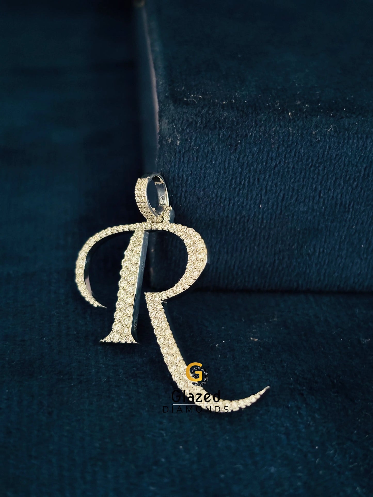925 Silver Custom Letter Moissanite Hip Hop Pendant