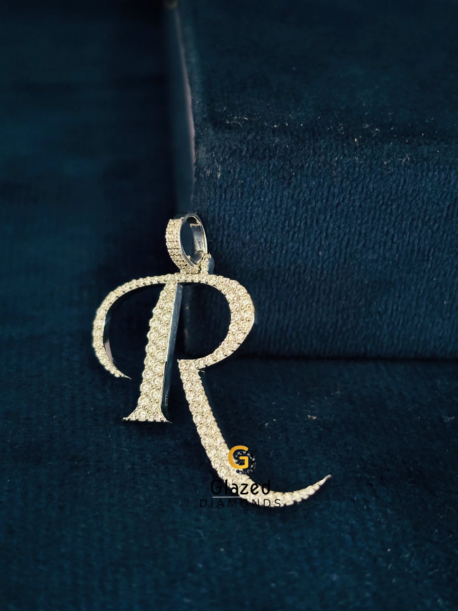 925 Silver Custom Letter Moissanite Hip Hop Pendant
