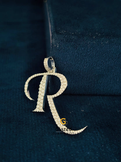 925 Silver Custom Letter Moissanite Hip Hop Pendant