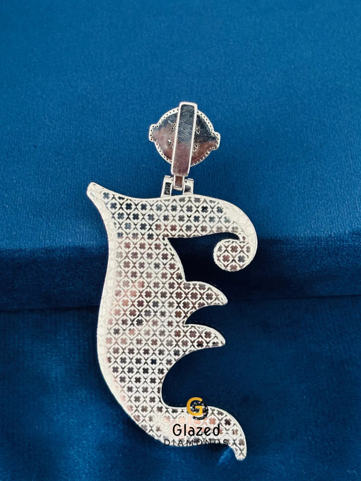 925 Silver Custom Letter Round VVS Moissanite Hip Hop Pendant