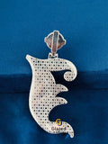 925 Silver Custom Letter Round VVS Moissanite Hip Hop Pendant