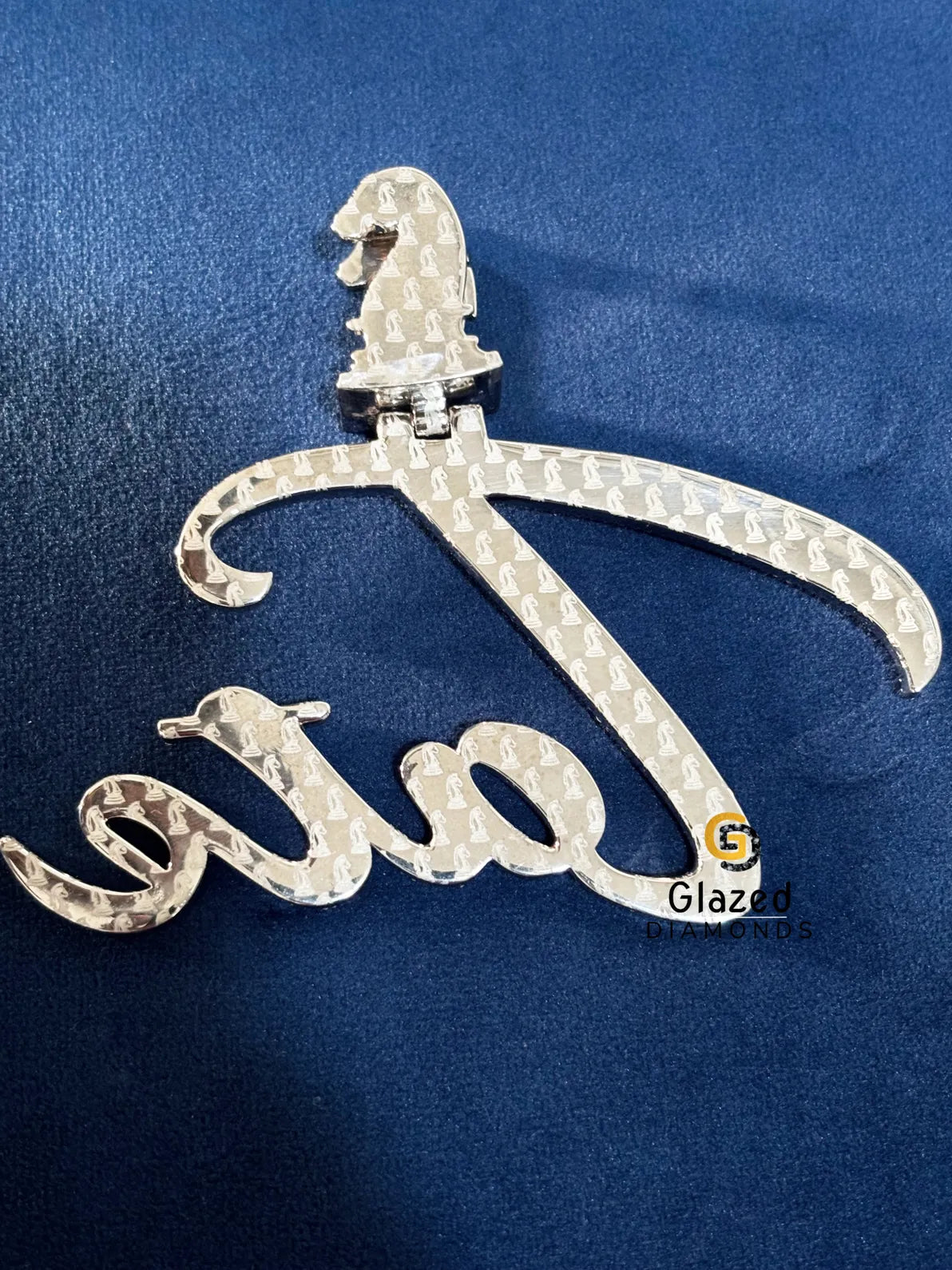 925 Silver Customized Knight Hip Hop Pendant