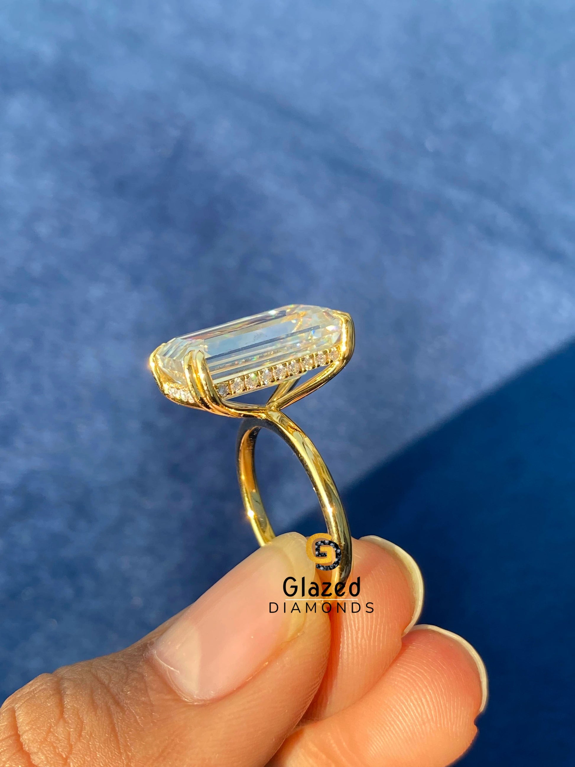 925 Silver Diamond Engagement Ring