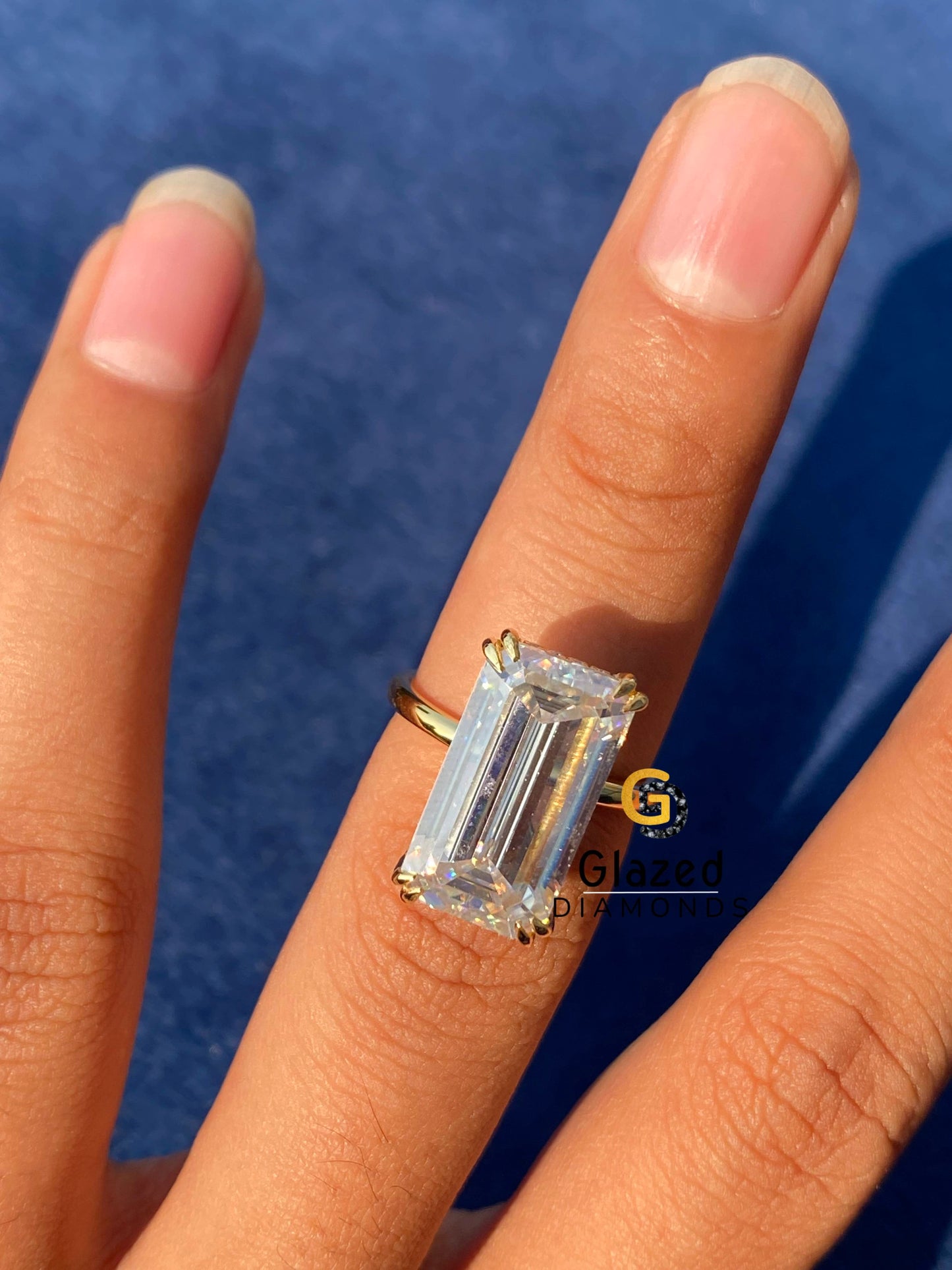 925 Silver Diamond Hidden Halo Engagement Ring