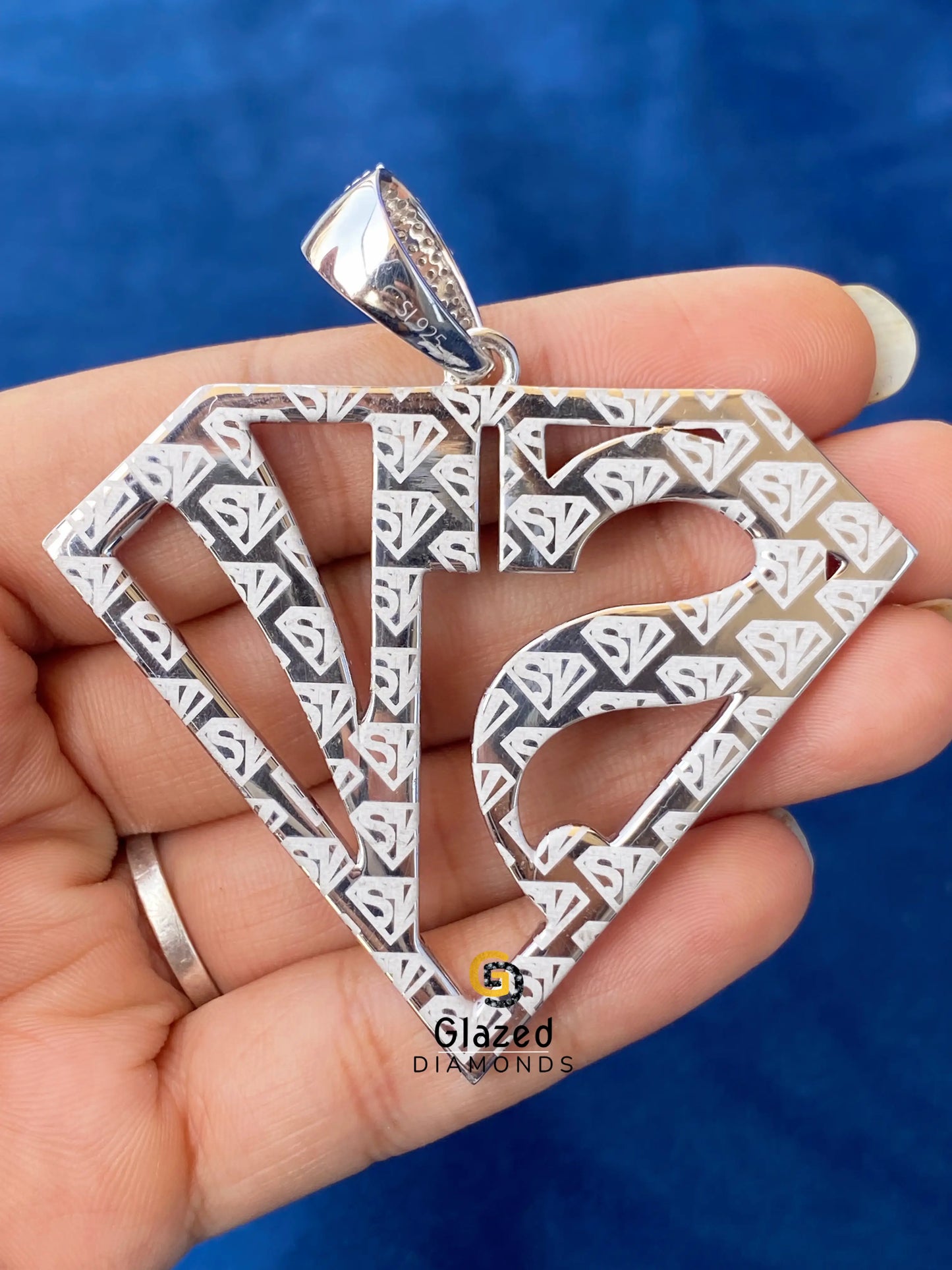 925 Silver Diamond Shape Pendant