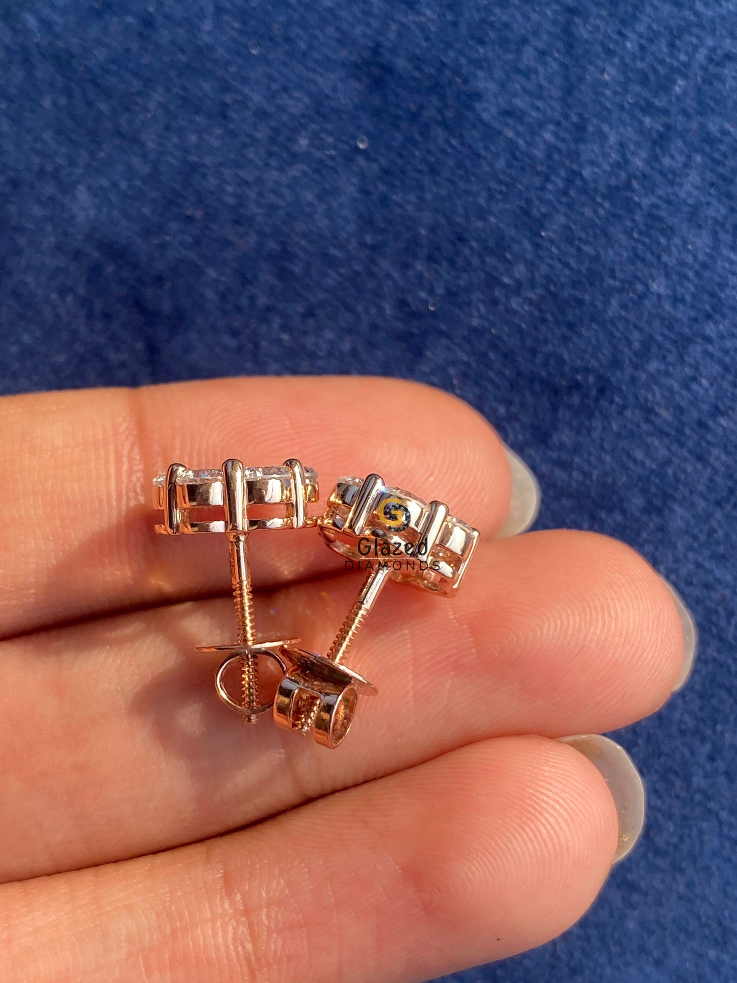 925 Silver Floral Cluster Stud Earrings