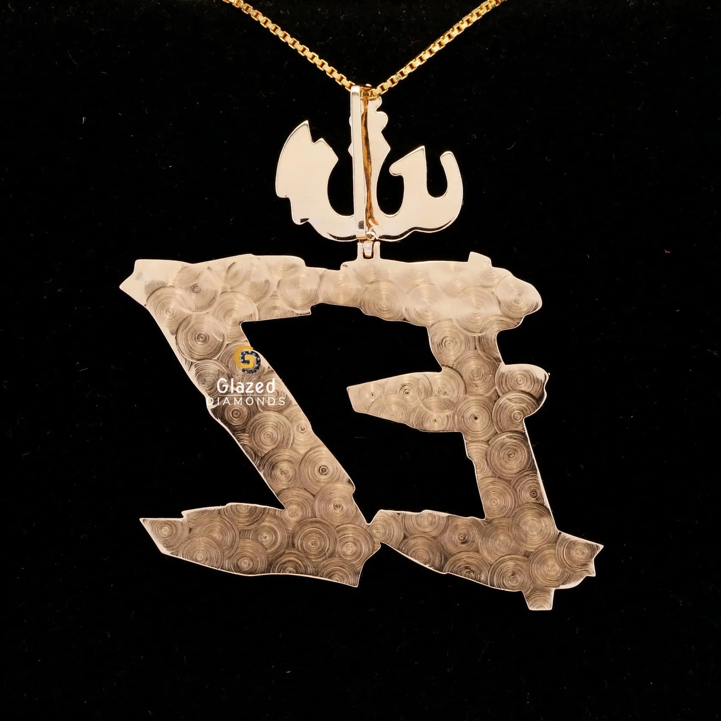 925 Silver Letter Diamond Pendant