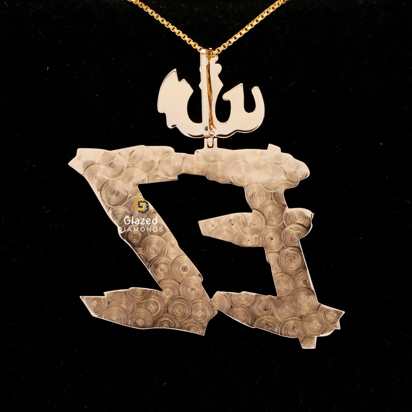 925 Silver Letter Diamond Pendant