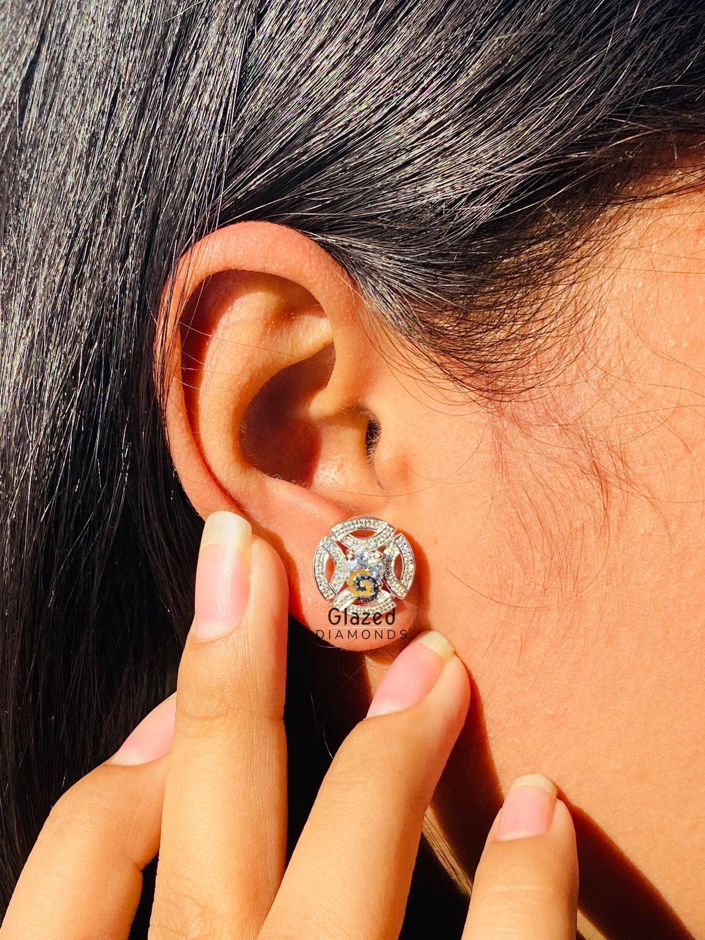 925 Silver Meghan Markle Wedding Earring for Her