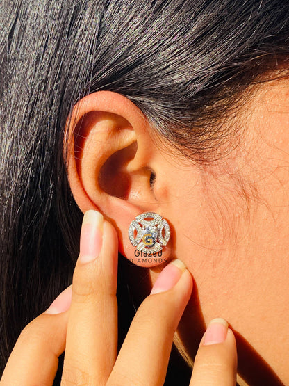 925 Silver Meghan Markle Wedding Earring for Her