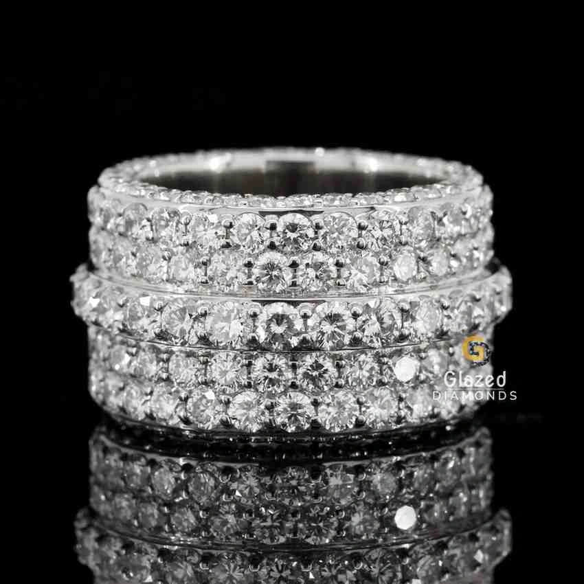 925 Silver Moissanite Band