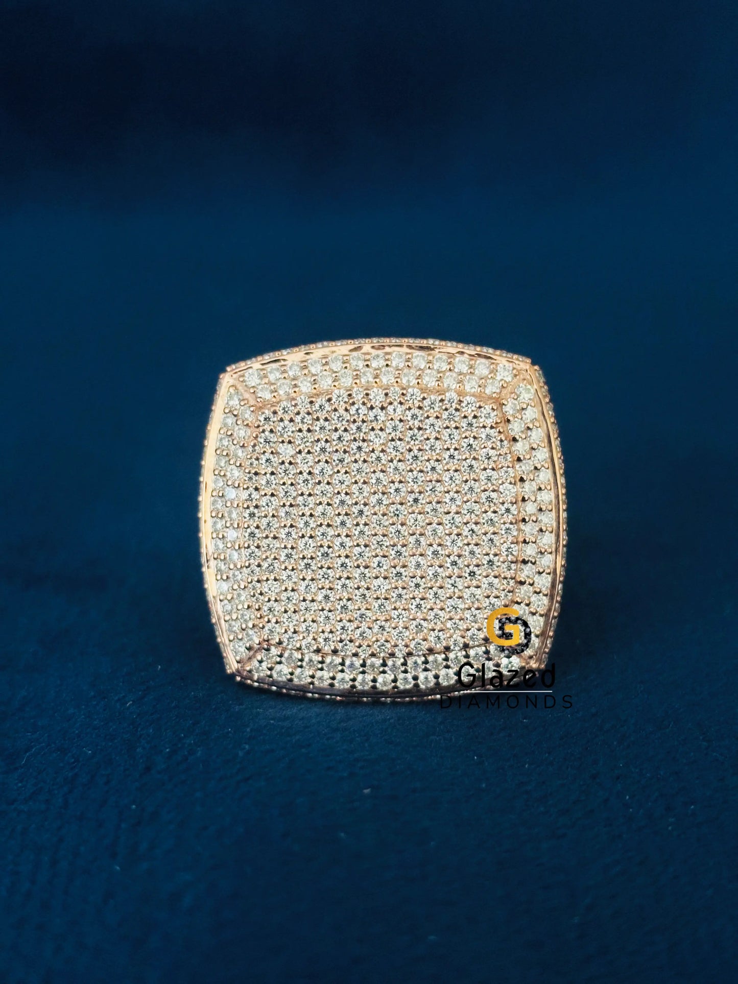 925 Silver Moissanite Diamond Men Ring