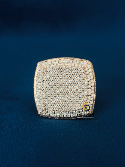 925 Silver Moissanite Diamond Men Ring