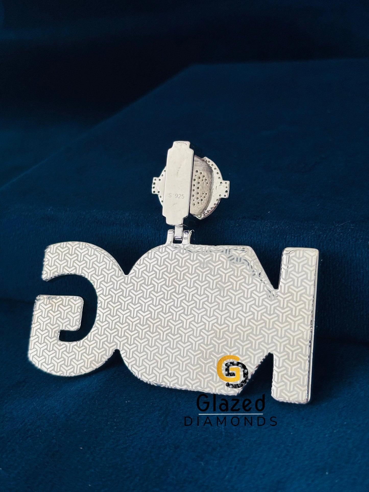 925 Silver Moissanite Studded Pendant