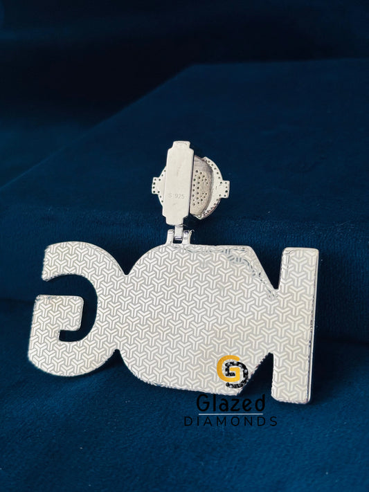 925 Silver Moissanite Studded Pendant