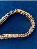 925 Silver Multistone Moissanite Hip Hop Bracelet