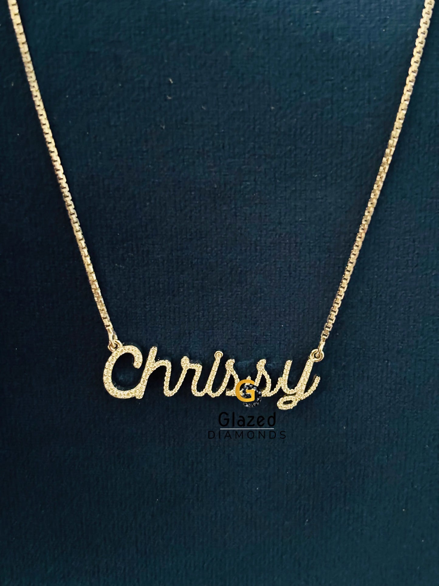 925 Silver Name Moissanite Pendant