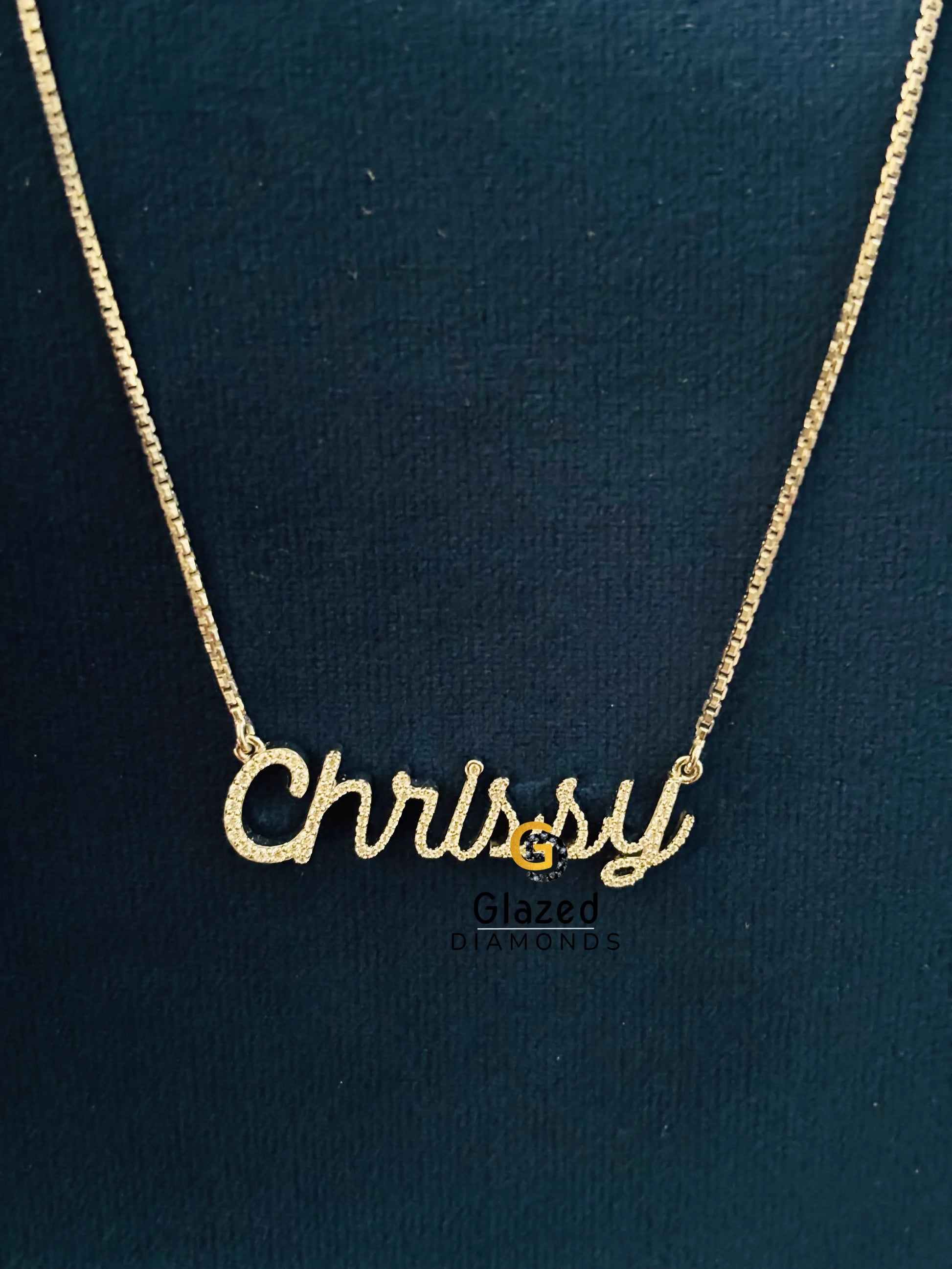 925 Silver Name Moissanite Pendant