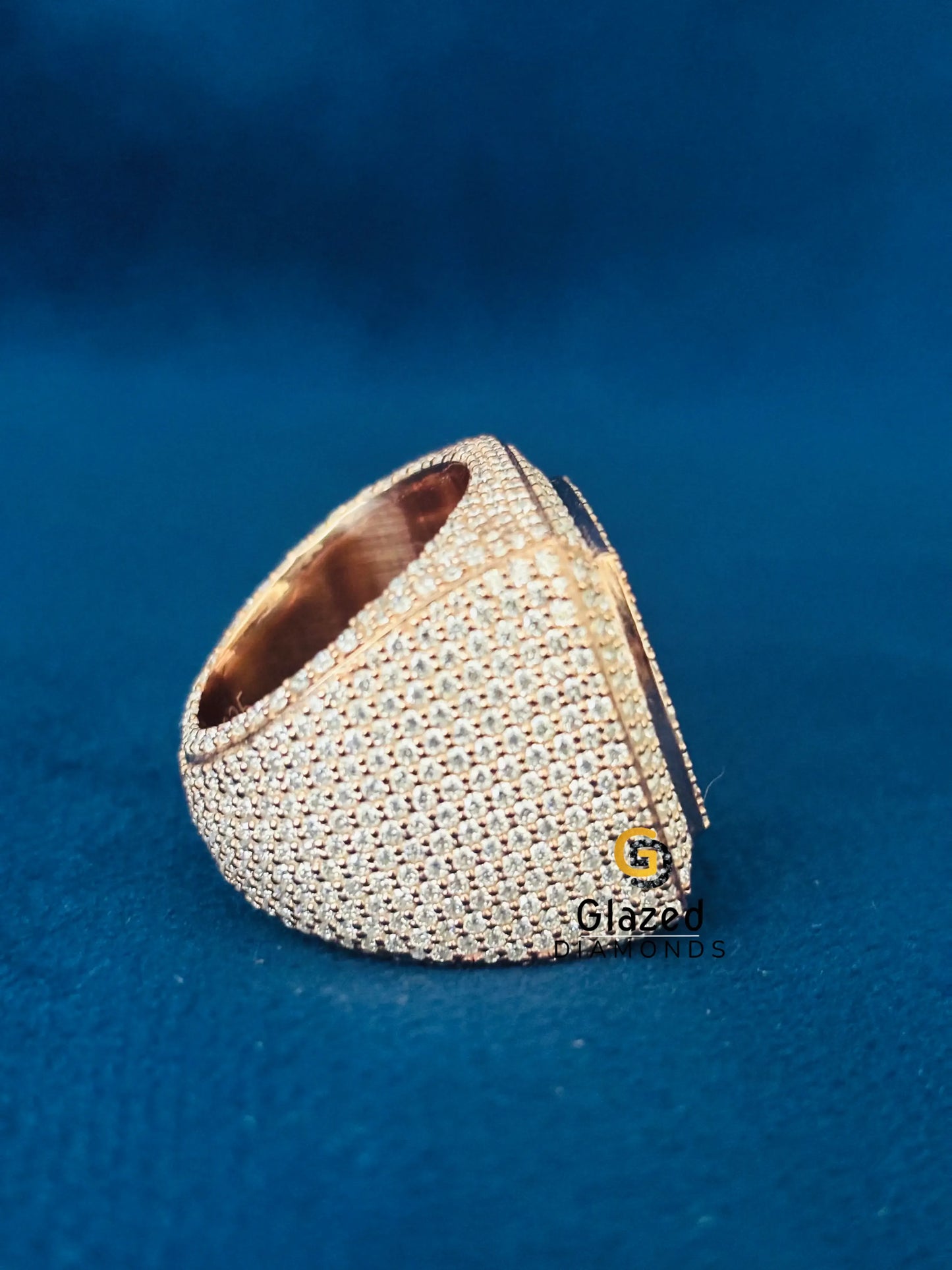 925 Silver Pave Wedding Band Ring