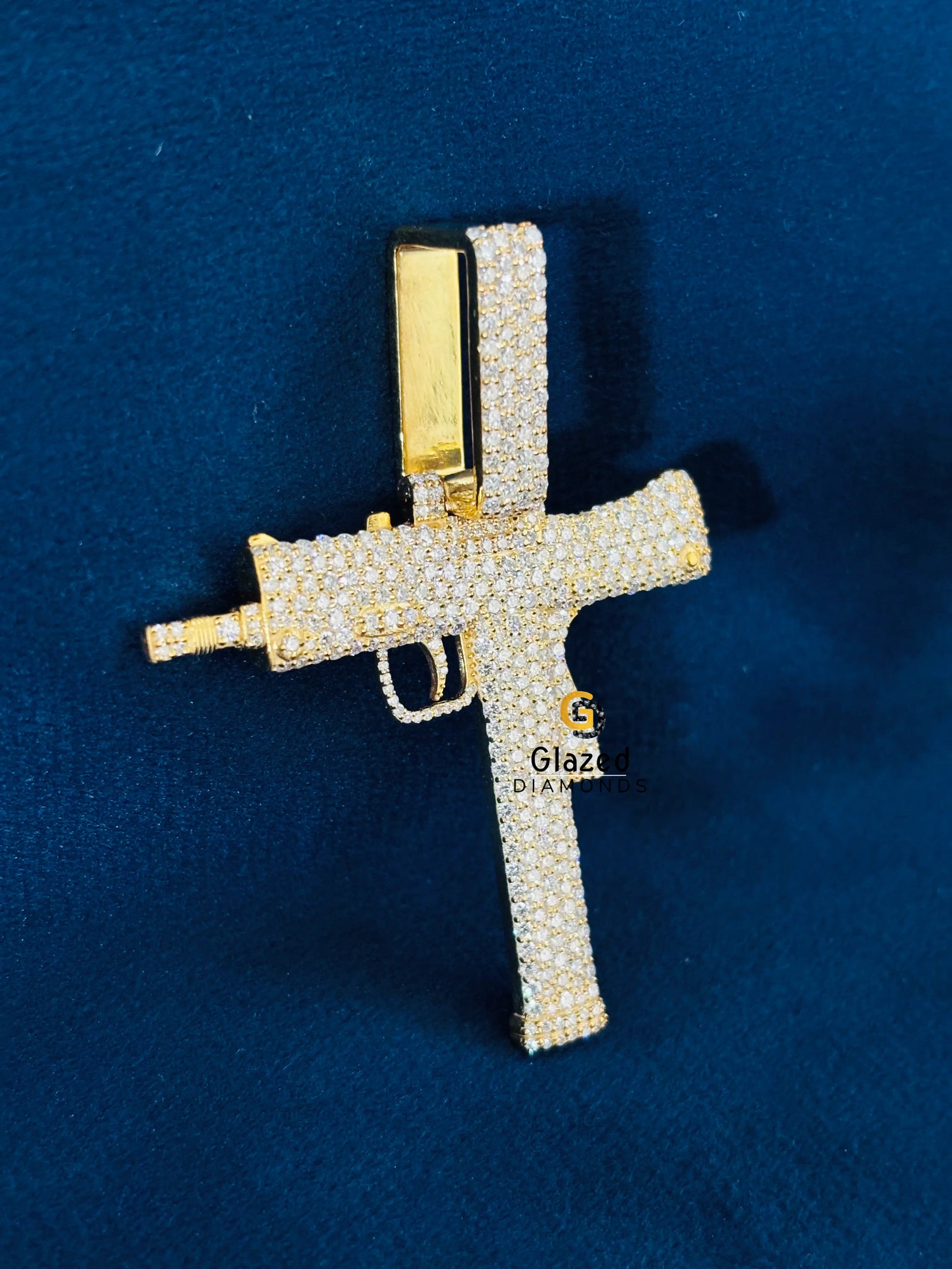 925 Silver Revolver Gun Charm Pendant For Her