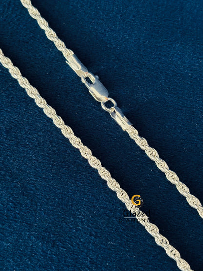 925 Silver Rope Chain For Men