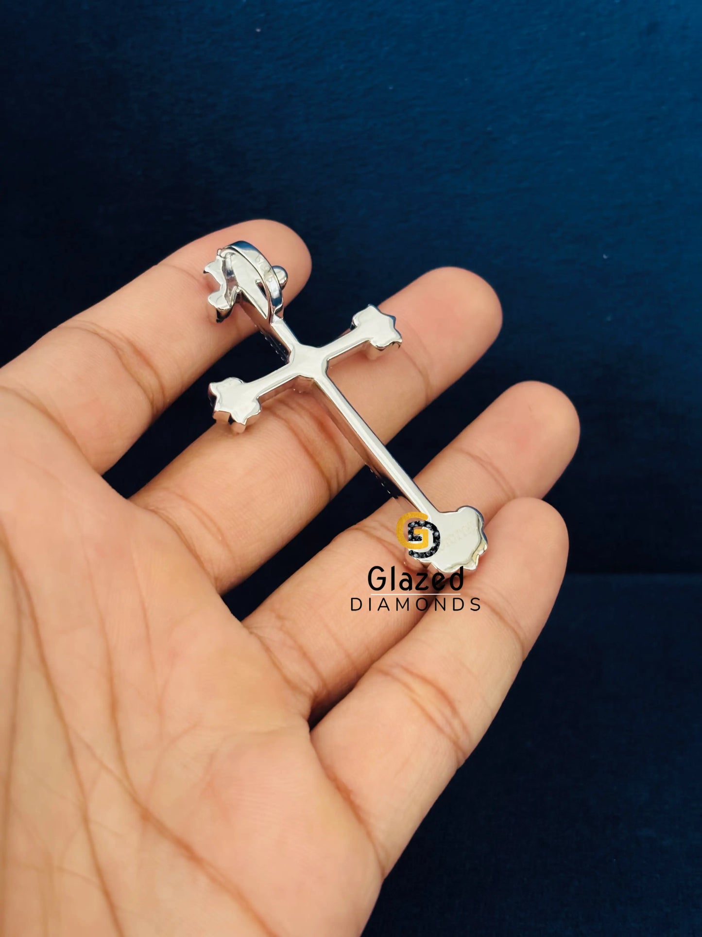 925 Silver Ruby Jesus Cross Pendant