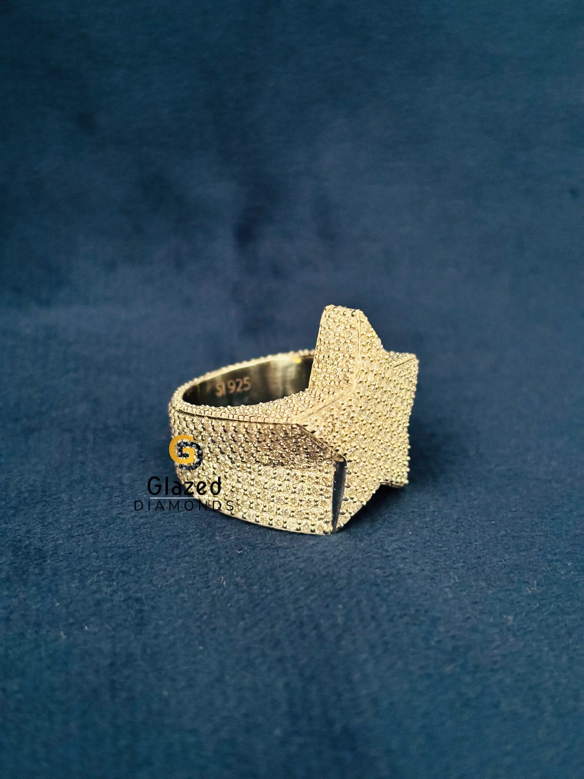 925 Silver Star Hip Hop Ring
