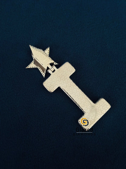 925 Silver Star_ Letter Custom Pendant