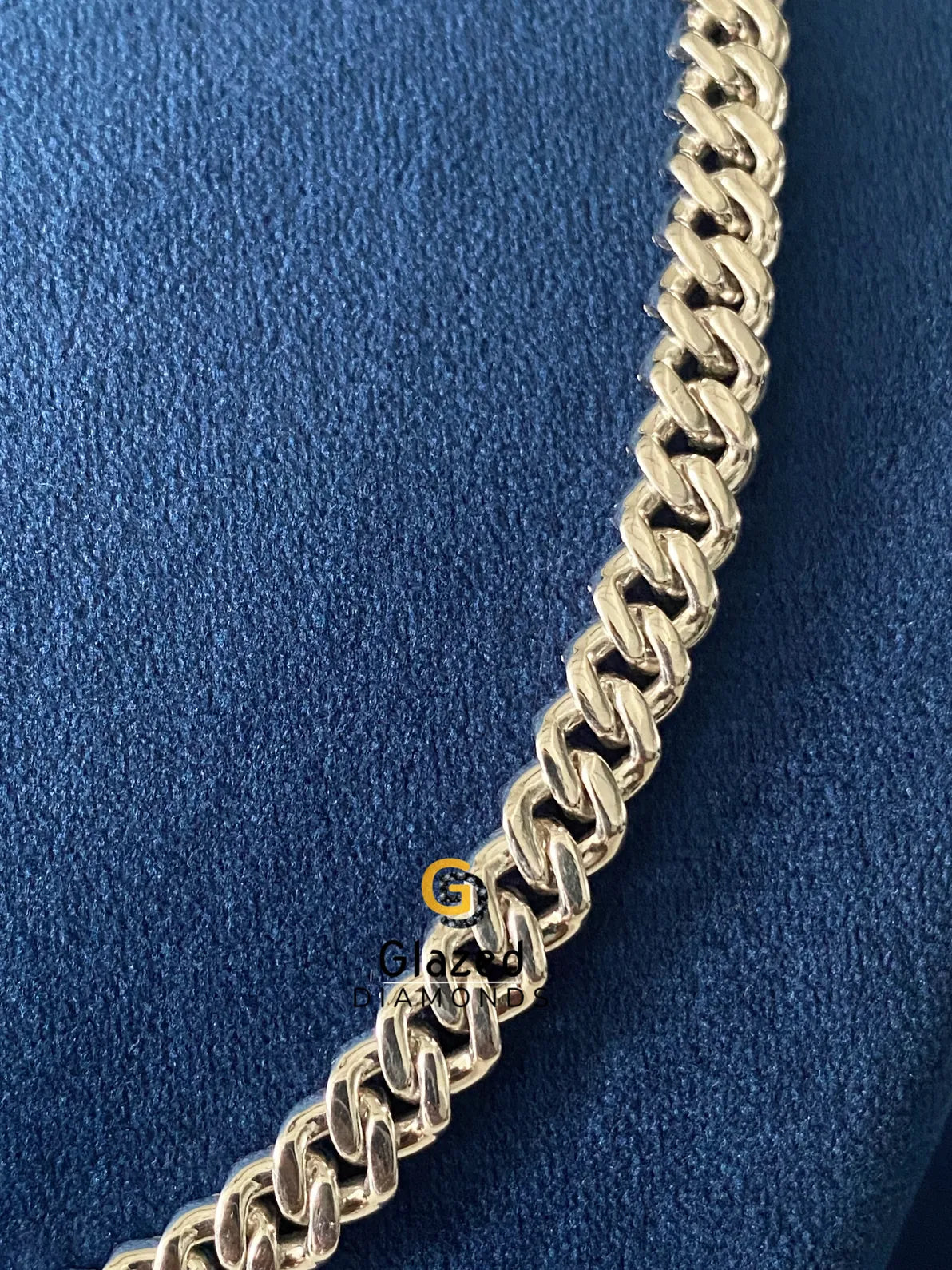 925 Silver VVs Round Moissanite Cuban Link Hip Hop Chain