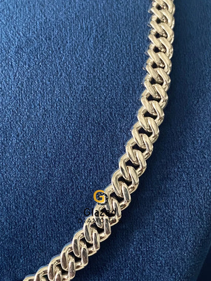 925 Silver VVs Round Moissanite Cuban Link Hip Hop Chain