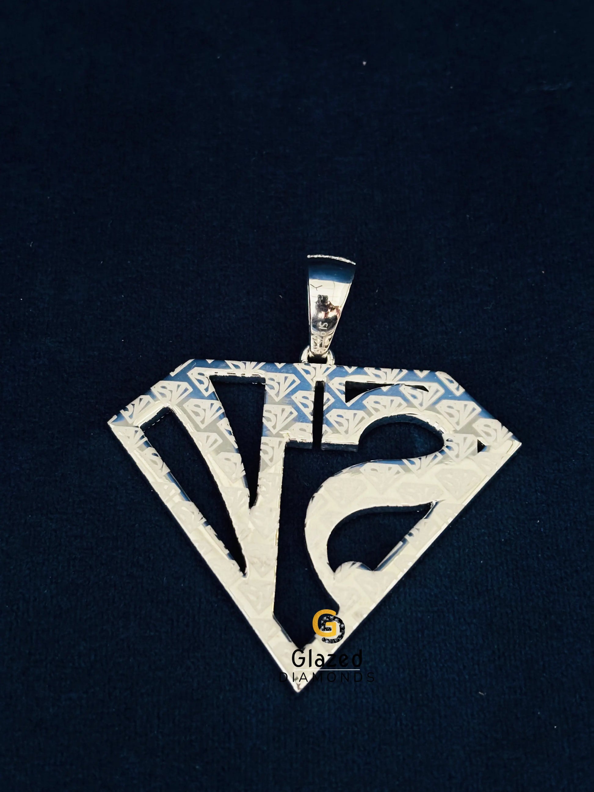 925 Sterling Silver Custom Letter Pendant