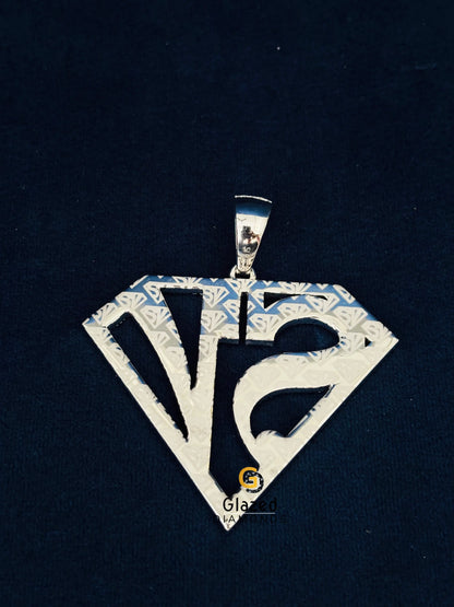 925 Sterling Silver Custom Letter Pendant