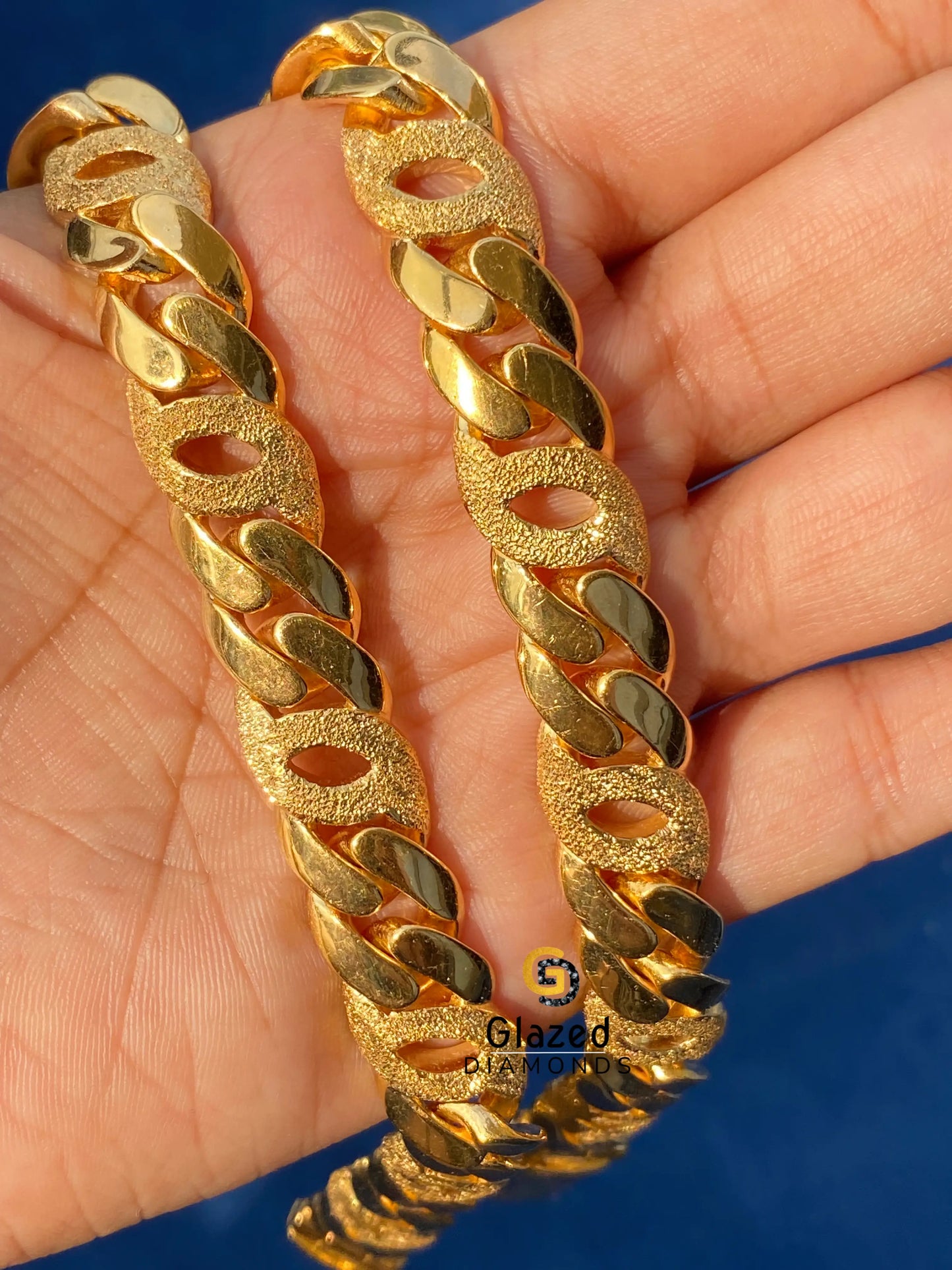 925 Sterling Silver Dust Cuban Link Chain