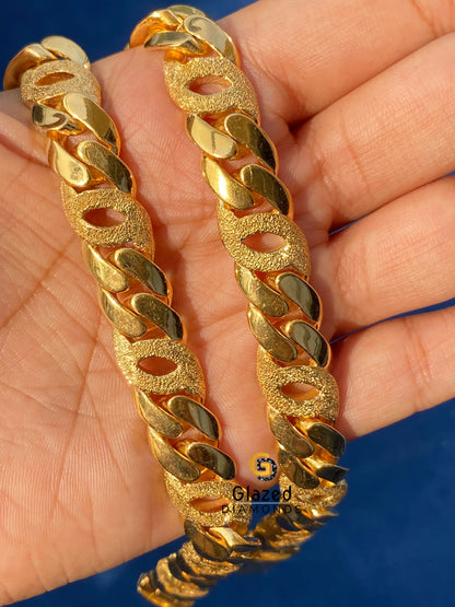 925 Sterling Silver Dust Cuban Link Chain