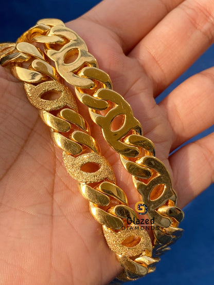 925 Sterling Silver Dust Cuban Link Chain For Men