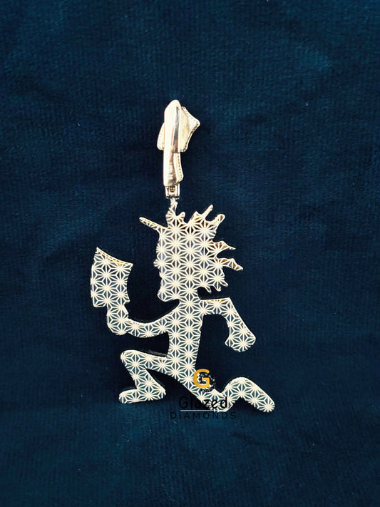 925 Sterling Silver Hip Hop Moissanite Pendant