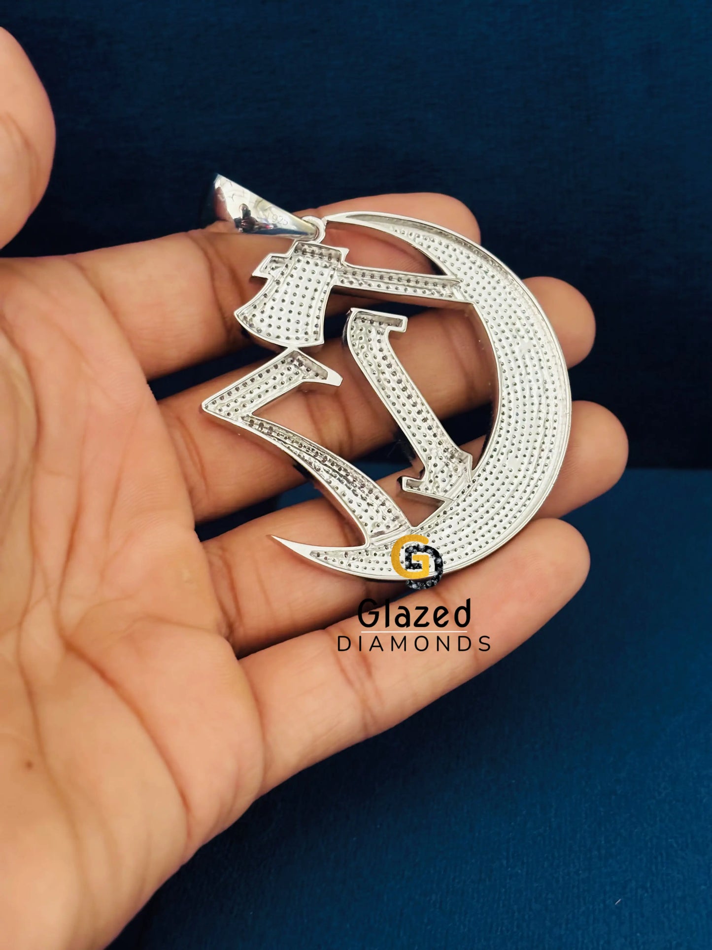 925 Sterling Silver Moissanite VVS Diamond Pendant