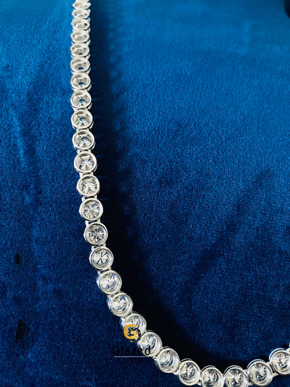 925 Sterling Silver Tennis Chain Men_s