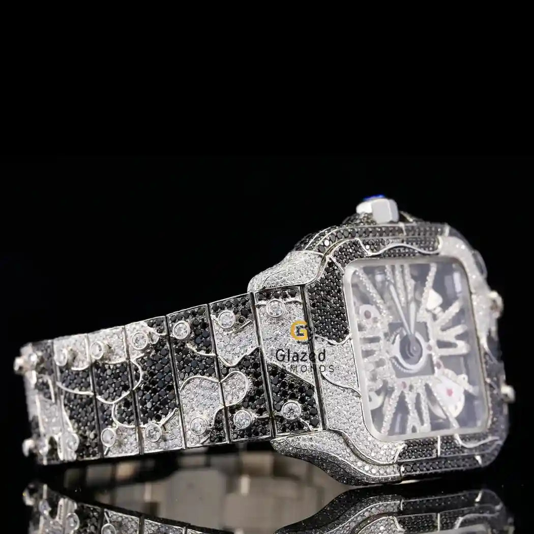 Army STrap Moissanite Watch
