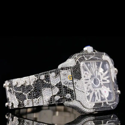 Army STrap Moissanite Watch
