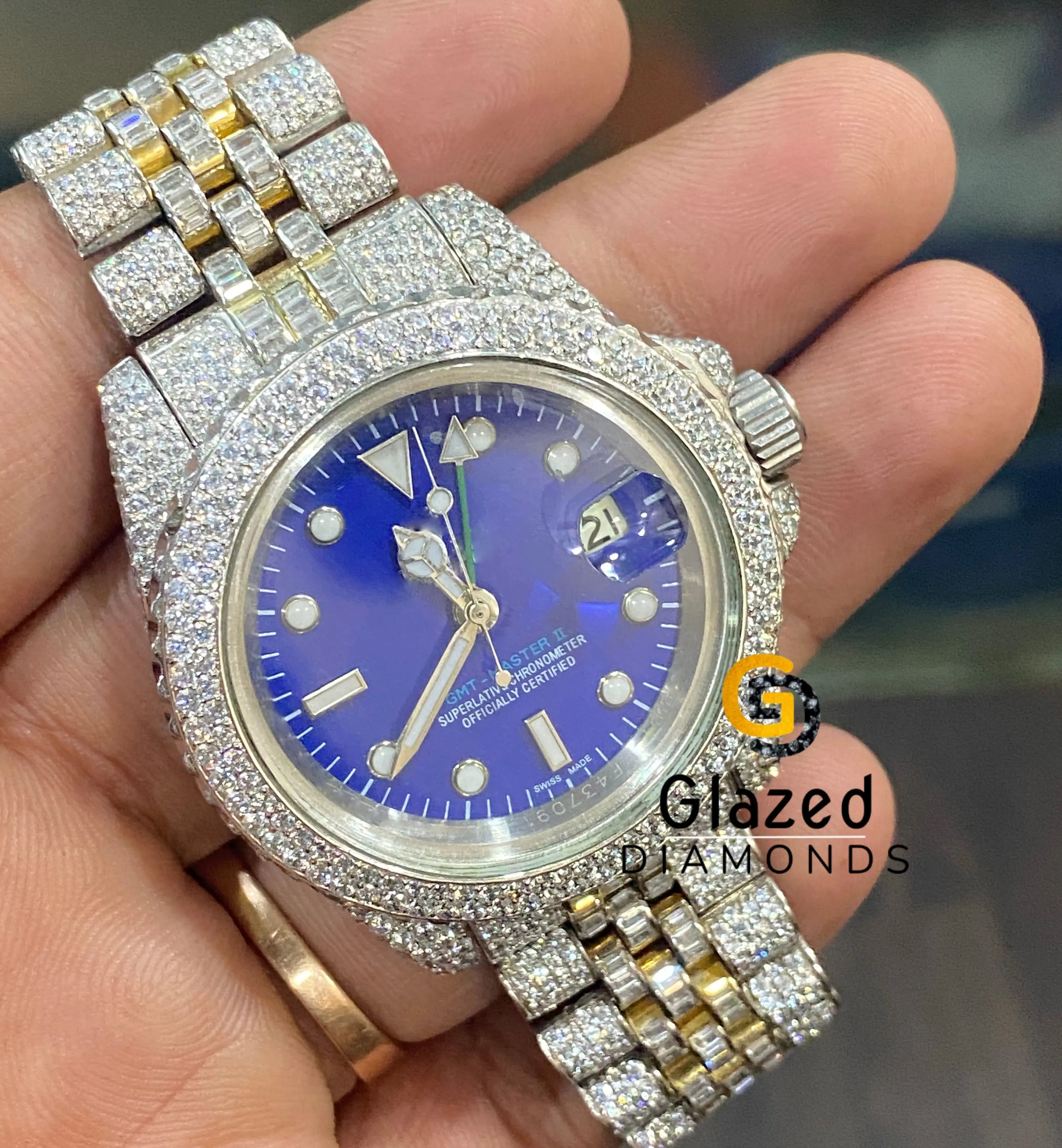 Automatic Iced Out Diamond Watch