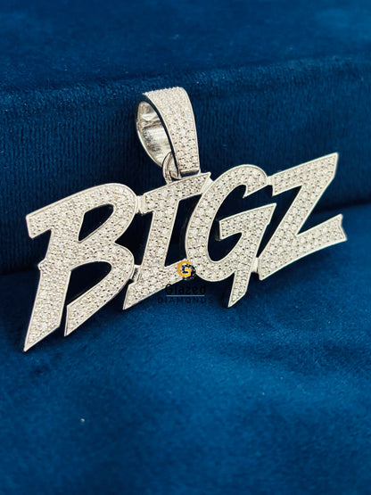 BIGZ Custom Letter Moissanite Pendant For Men