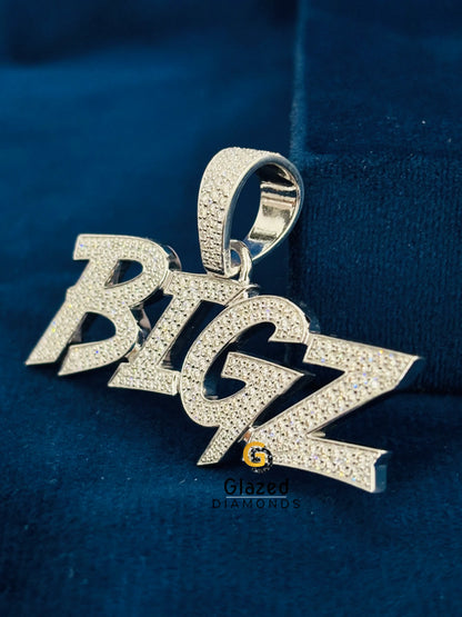 BIGZ Custom Letter Name Moissanite Pendant