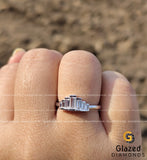 Baguette Bar Ring For Anniversary Gifts