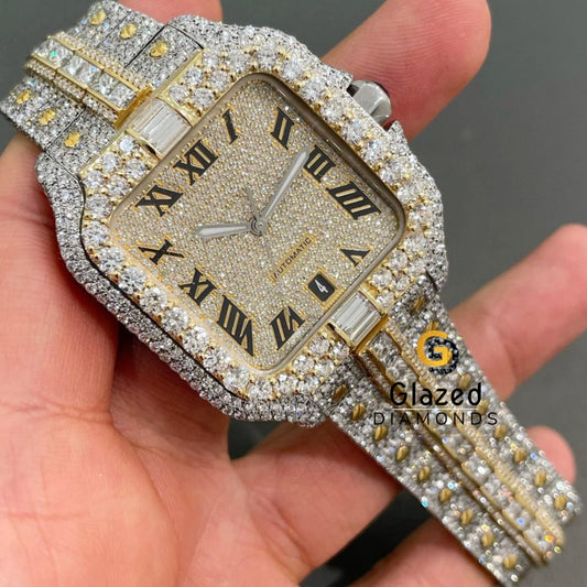 Baguette Bezel Roman Numerial Cartier Watch