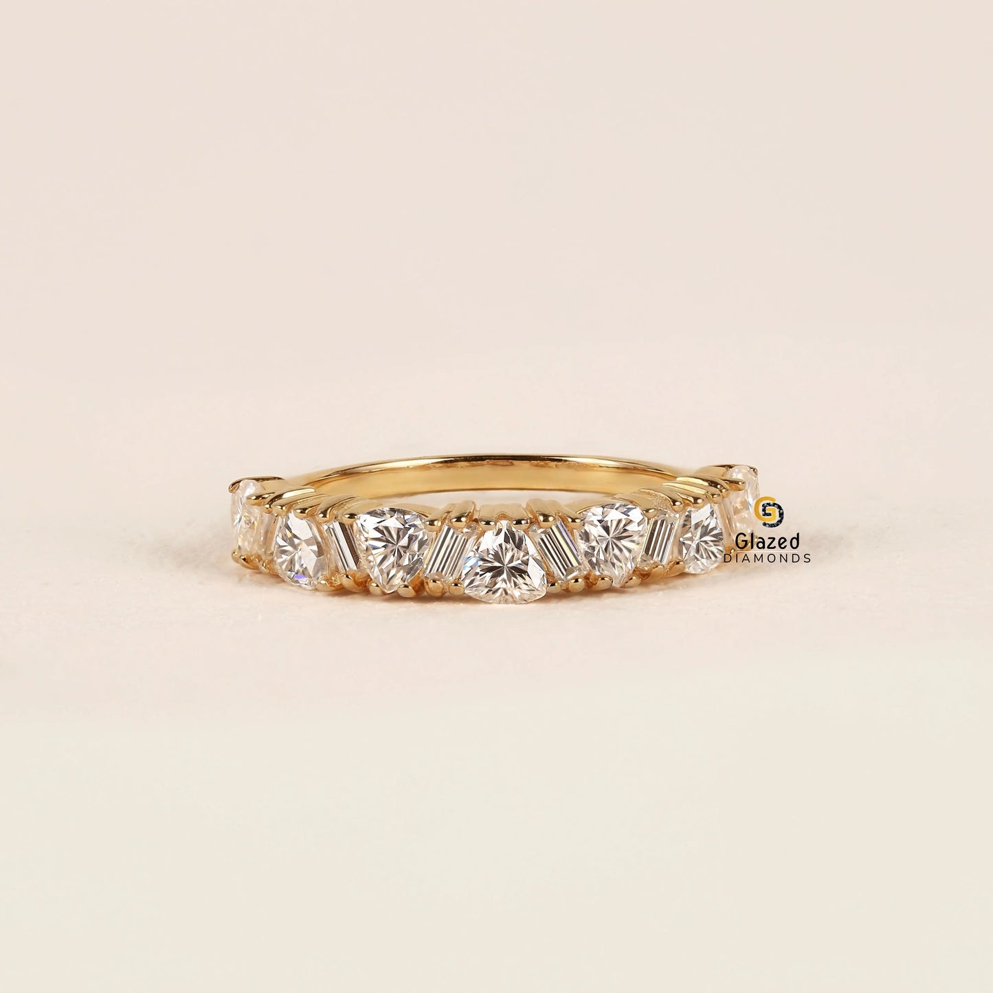 Baguette Cut Lab Grown Diamond Wedding Band