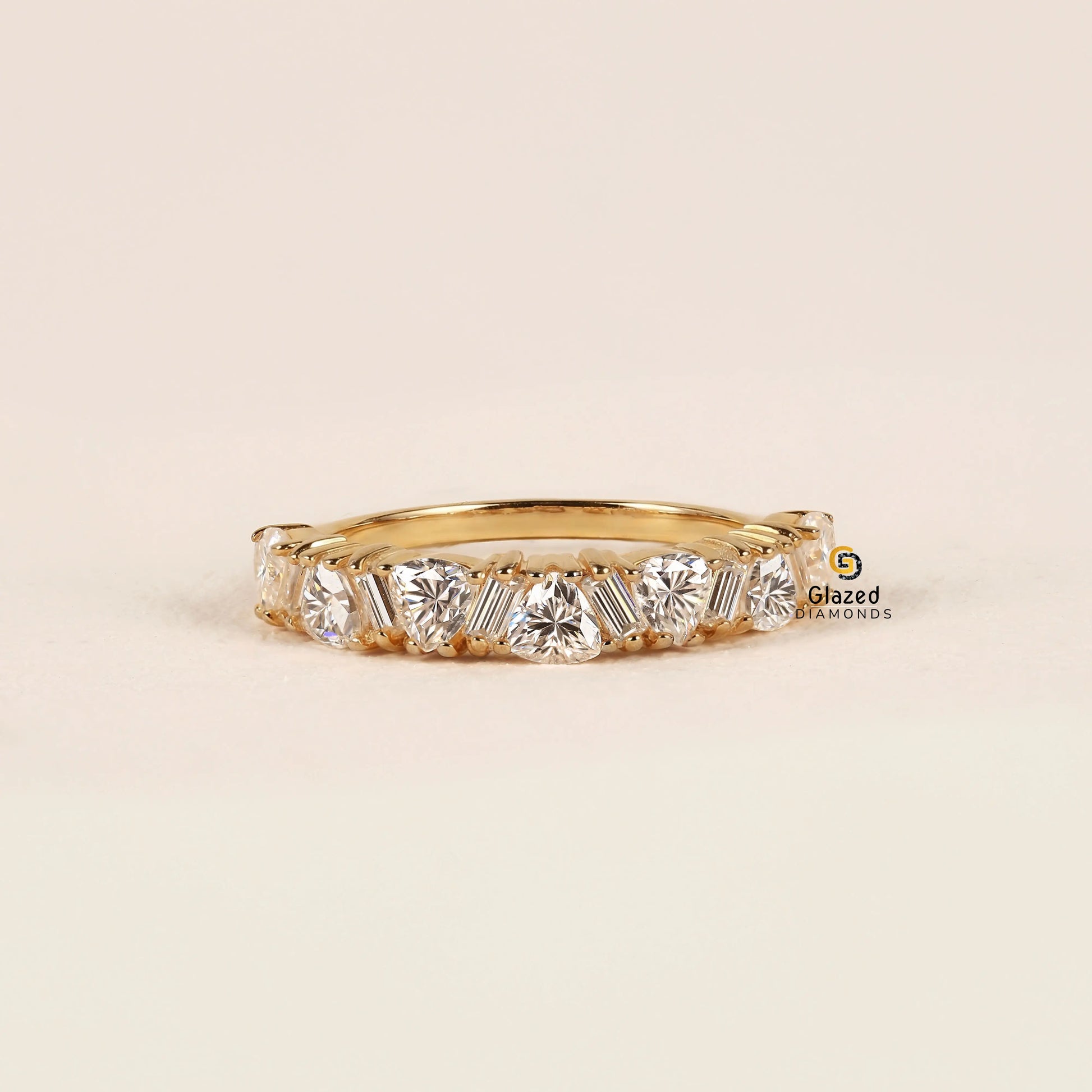 Baguette Cut Lab Grown Diamond Wedding Band