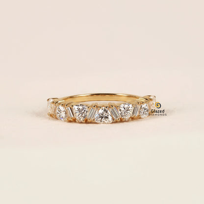 Baguette Cut Lab Grown Diamond Wedding Band