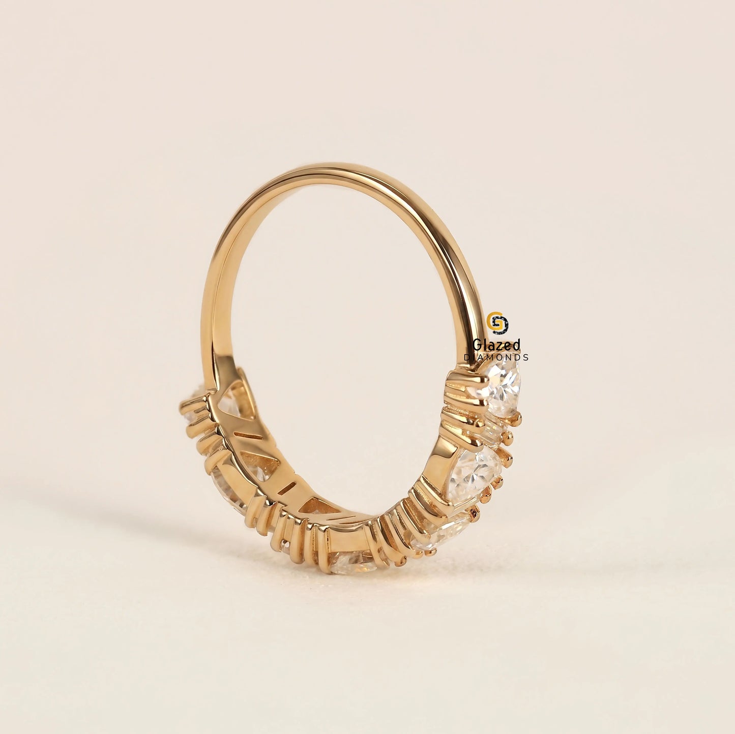 Baguette Cut Lab Grown Diamond Wedding Band For Women