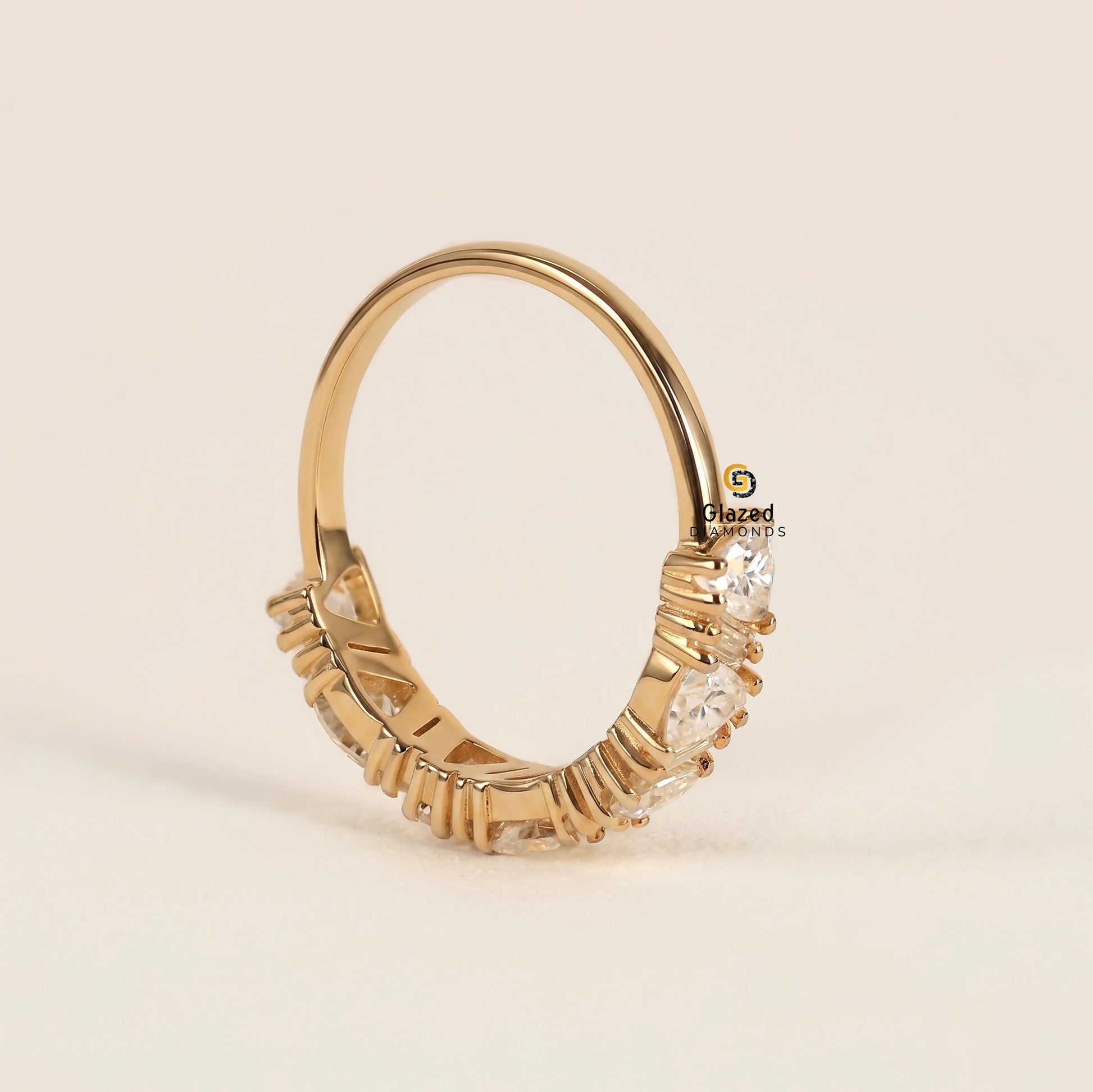 Baguette Cut Lab Grown Diamond Wedding Band For Women